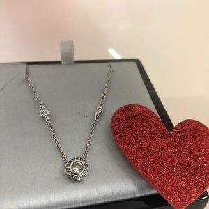 Simply elegant ! S/S cz bezel set necklace . 🎁